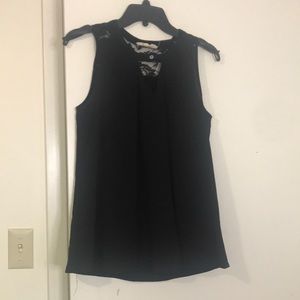 Crescent keyhole halter blouse